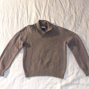 Brunello Cucinelli shawl pullover sweater